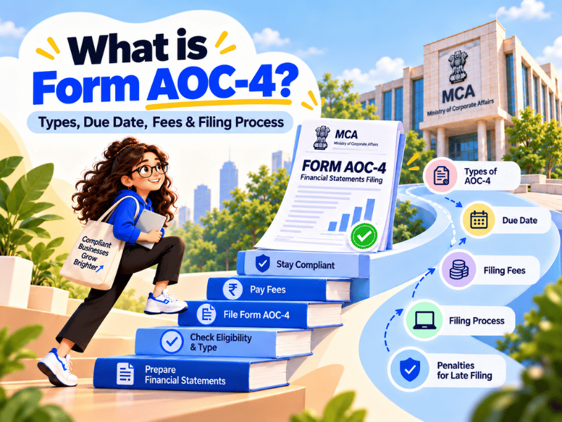 Form AOC-4: Types, Due Date, Fees & Filing Process
