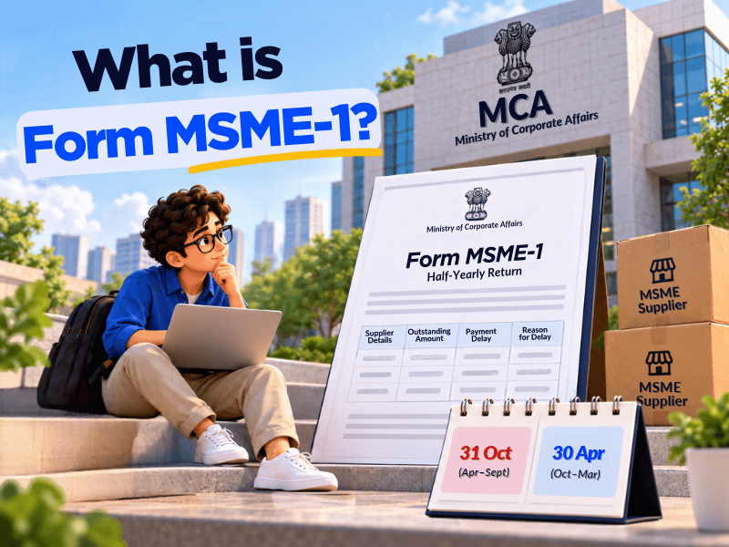 What Is Form MSME-1? Half-Yearly Return Filing, Due Date & Fee