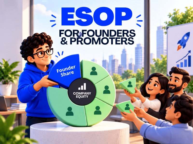 Can ESOPs be issue to promoters/founders?